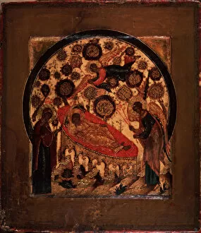Russian Icon Painting Gallery: Christ the Never-Sleeping Eye, 16th century. Artist: Russian icon