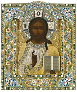 Saviour Prints: Christ Pantocrator. (On the Occasion of the Miraculous Rescue during the Imperial Trains Accident)