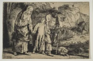 Parents Prints: Christ between his Parents, Returning from the Temple, 1654