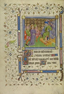 Christ before Pilate; Book of Hours, about 1400-1410. Creator: Unknown