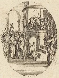 Judgment Gallery: Christ before Pilate, c. 1631. Creator: Jacques Callot