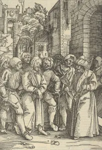 Christ before Pilate in front of his Palace, from Speculum passionis domini nostri Ihesu