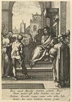 Goltzius Hendrik Gallery: Christ Before Pilate, from The Passion of Christ, mid 17th century