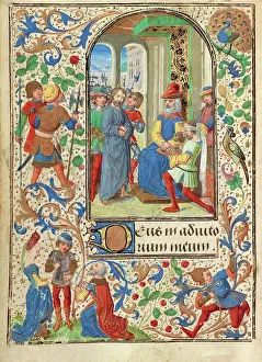 Burgundian Prints: Christ before Pilate; Prayer Book of Charles the Bold