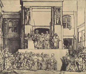 Pontius Prints: Christ Presented to the People, 1655. 1655. Creator: Rembrandt Harmensz van Rijn