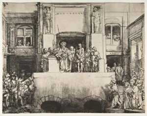 Rijn Collection: Christ Presented to the People, 1655. Creator: Rembrandt Harmensz van Rijn