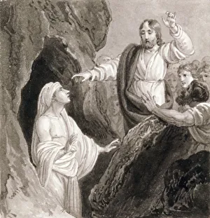 Corbould Prints: Christ Raising Lazarus from the Tomb, c1810-c1844. Artist: Henry Corbould