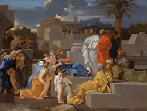 S And Xe9 Collection: Christ Receiving the Children, c. 1655. Creator: Sebastien Bourdon