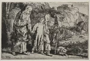 Rembrandt Van Rijn Gallery: Christ Returning from the Temple with His Parents, 1654. Creator: Rembrandt van Rijn (Dutch)