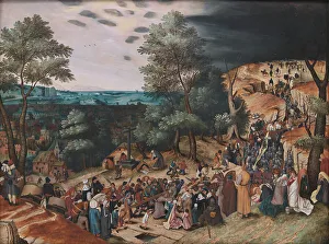 Bruegel Pieter The Younger Prints: Christ on the Road to Calvary;The Way to Calvary