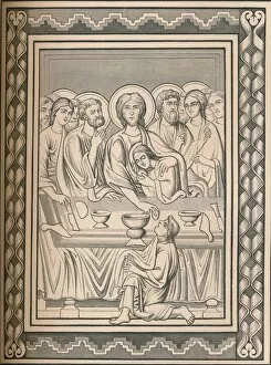 Hugging Gallery: Christ and saints, 12th century, (1849). Creator: Bisson & Cottard