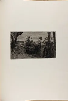 A Life Prints: Christ and the Samaritan Woman, from A Life, 1884. Creator: Max Klinger