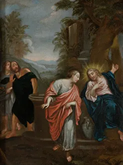 Samaritan Prints: Christ and the Samaritan woman, unknown date. Creator: Anon