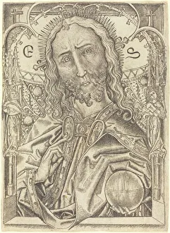 Saviour Prints: Christ as Saviour, c. 1467. Creator: Master ES