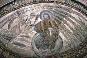 Apse Collection: Christ seated on Globe surrounded by Palms, Church of Santa Costanza, Rome, c 4th century