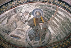 Christ seated on Globe surrounded by Palms, Church of Santa Costanza, Rome, c 4th century Christ seated on Globe surrounded by Palms, Church of Santa Costanza, Rome, c 4th century