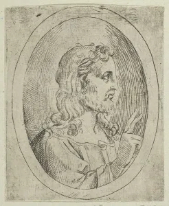 Guidop Reni Prints: Christ seen in profile facing right