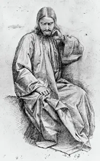 Dyce Prints: Christ by the Well - Sketch for The Woman of Samaria