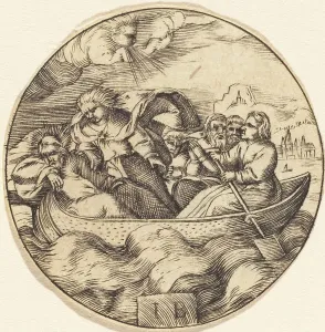 Master I Prints: Christ Stilling the Storm. Creator: Unknown