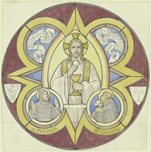 Worship Prints: Christ with stole, chalice and host