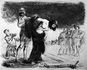 Jean Louis Prints: Christ Stripped of His Clothing, 1925. Artist: Jean Louis Forain