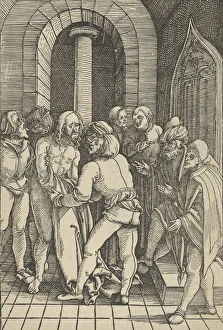 Hans Schäufelein Prints: Christ Stripped, from Speculum passionis domini nostri Ihesu Christi, 1507