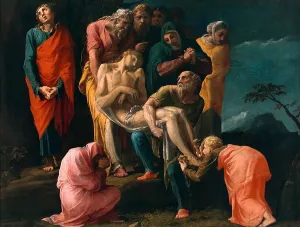 Caravaggio Prints: Christ Taken to the Tomb, c. 1527. Creator: Caravaggio, Polidoro da (ca 1499-1543)