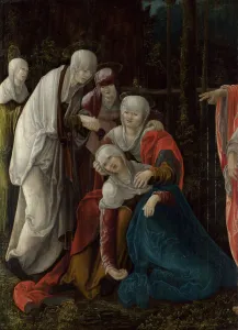Christ taking leave of his Mother, c. 1520. Artist: Huber, Wolf (1480 / 5-1553)