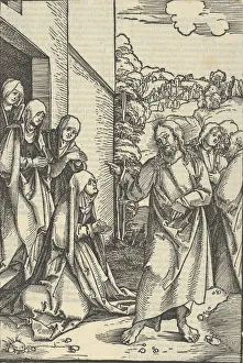 Leaving Home Prints: Christ Taking Leave of His Mother, from Speculum passionis domini nostri Ihesu Christi