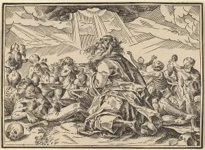Addressing Prints: Christ Tells His Disciples of the Last Judgment, published 1630. Creator: Christoph Maurer