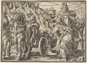 Addressing Prints: Christ Tells His Disciples of the Last Judgment, published 1630. Creator: Christoph Maurer