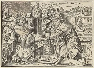 Addressing Prints: Christ Tells His Disciples of the Last Judgment, published 1630. Creator: Christoph Maurer
