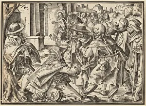 Addressing Prints: Christ Tells His Disciples of the Last Judgment, published 1630. Creator: Christoph Maurer
