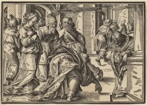 Addressing Prints: Christ Tells His Disciples of the Last Judgment, published 1630. Creator: Christoph Maurer