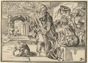 Addressing Prints: Christ Tells His Disciples of the Last Judgment, published 1630. Creator: Christoph Maurer