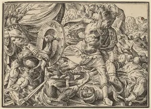 Addressing Prints: Christ Tells His Disciples of the Last Judgment, published 1630. Creator: Christoph Maurer
