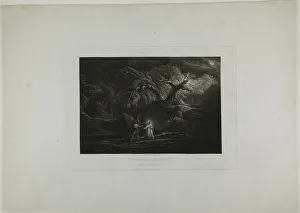 Apocalypse Gallery: Christ Tempted in the Wilderness, 1824. Creator: John Martin