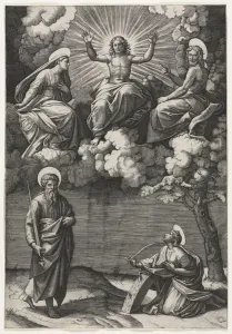 Christ, the Virgin, and St. John the Baptist with Saints Paul and Catherine, c. 1520-1525
