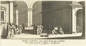 Health Collection: Christ Washing the Apostles Feet, c. 1618. Creator: Jacques Callot