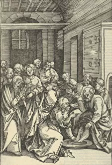 Images Dated 3rd December 2020: Christ Washing Saint Peters Feet, from Speculum passionis domini nostri Ihesu Christi