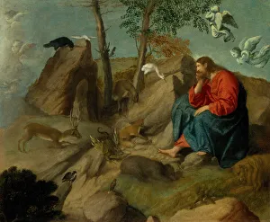 Wilderness Prints: Christ in the Wilderness, ca. 1515-20. Creator: Moretto da Brescia