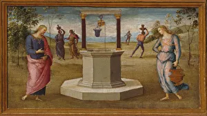 Perugino Pietro Prints: Christ and the Woman of Samaria, 1500 / 05. Creator: Perugino