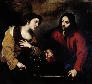 Well Of Sychar Prints: Christ and the woman of Samaria, 1600-1685. Creator: Giuseppe Marullo