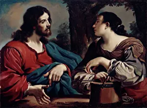 Water Supply Prints: Christ and the Woman of Samaria, c1620. Creator: Workshop of Guercino