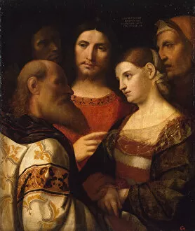 Images Dated 14th March 2011: Christ and the Woman Taken in Adultery, 1510