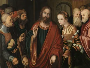 Christ And The Woman Taken In Adultery Collection: Christ and the Woman Taken in Adultery, c. 1520