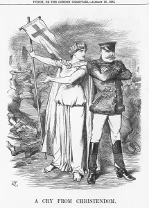 Foreign Affairs Prints: A Cry from Christendom, 1882. Artist: Joseph Swain
