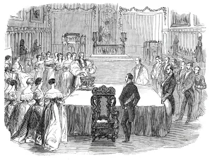 Burghley Collection: The Christening in the Chapel, 1844. Creator: Unknown