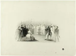 Font Prints: Christening of Edward VII, n.d. Creator: John Hayter