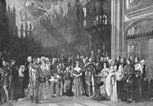 George Hayter Prints: The Christening of H.R.H. The Prince of Wales in St